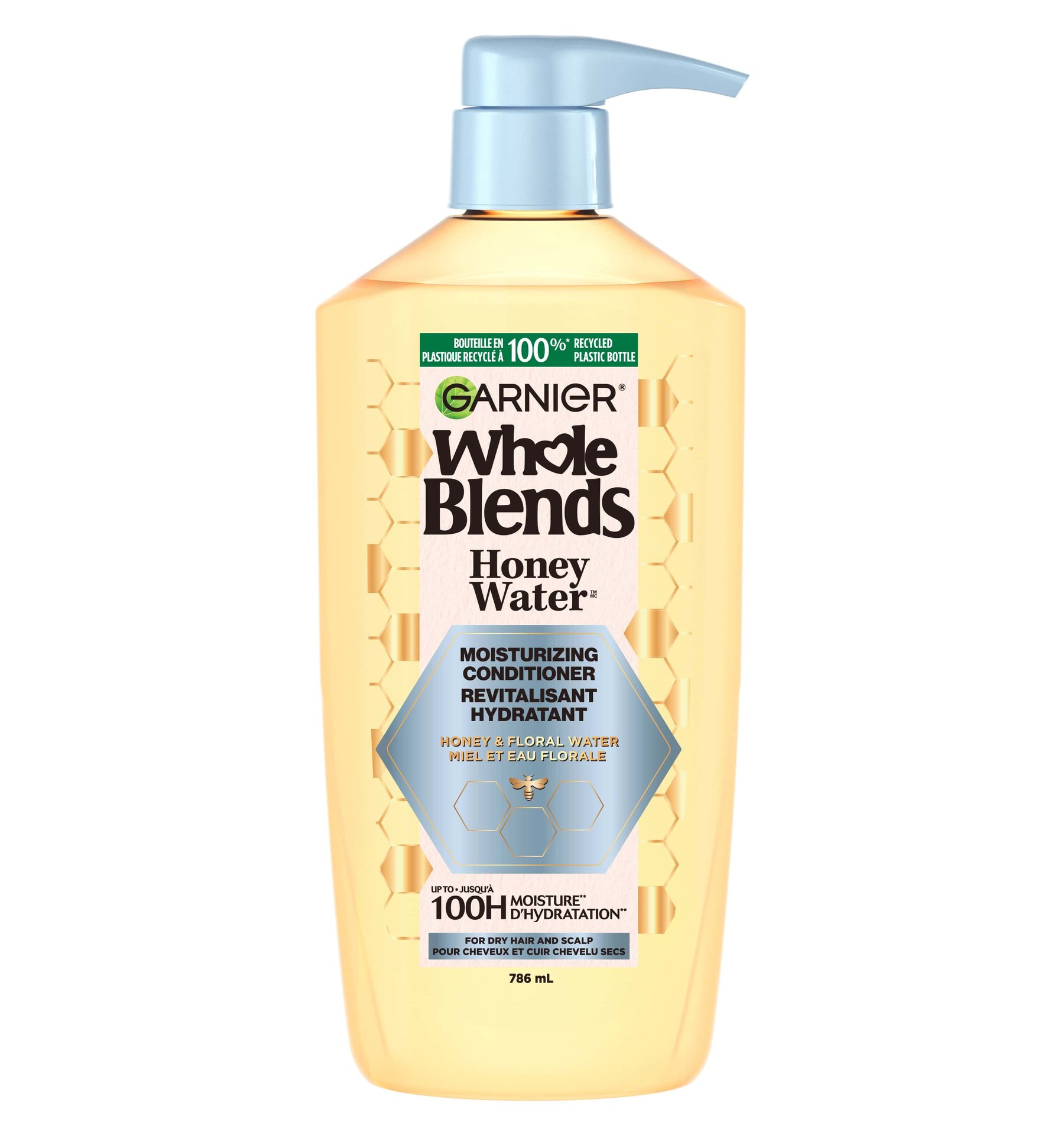 GAR 3D PKG WB HoneyWater LBL Conditioner Front 786mL CAD